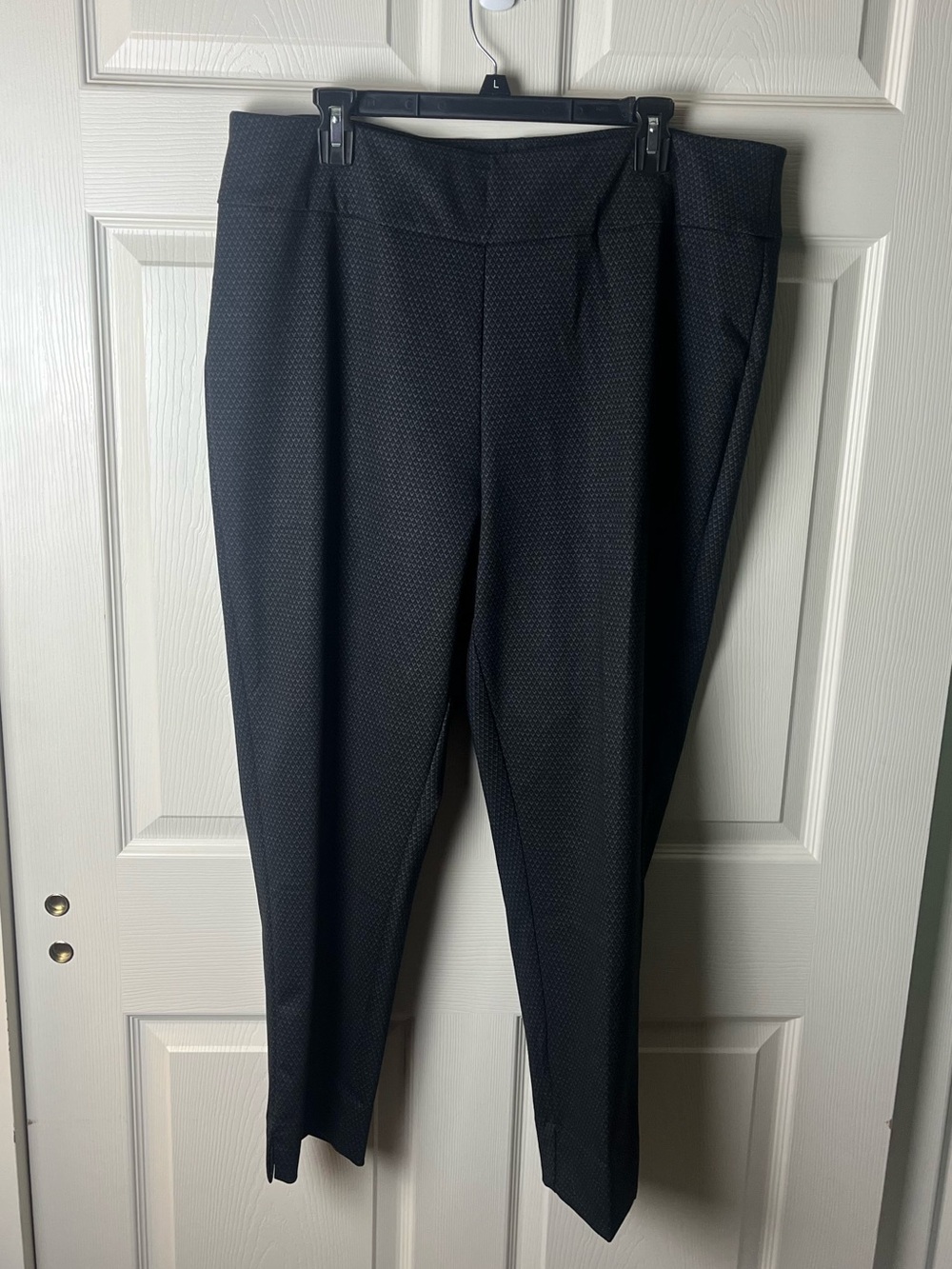Zac & Rachel Textured Black Stretch Trousers